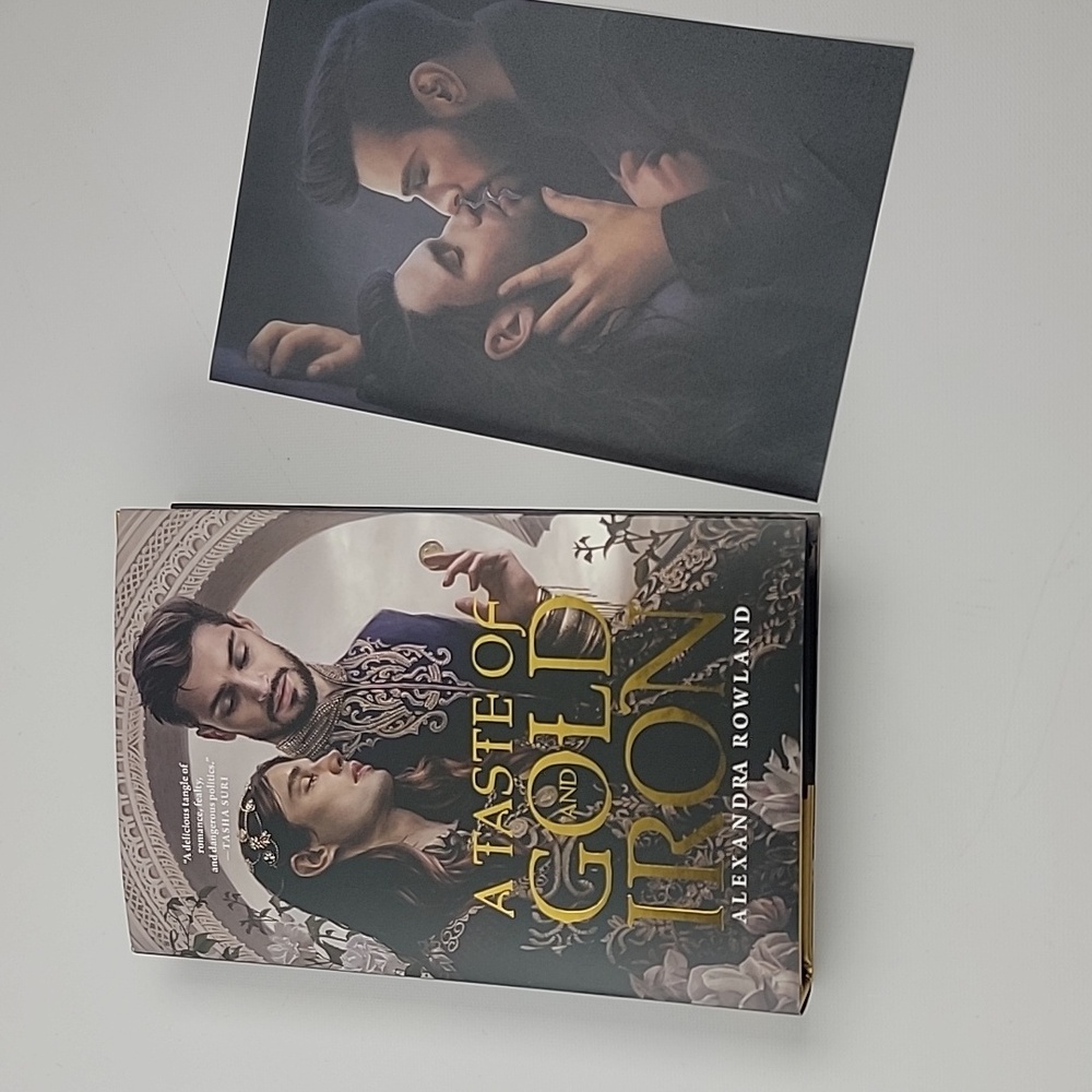 Bookish Box A Taste of Gold and Iron NEW STENCILED SIGNED Alexandra Rowland